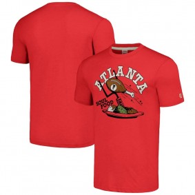Atlanta Falcons Unisex Red NFL x Guy Fieri's Flavortown Tri-Blend T-Shirt