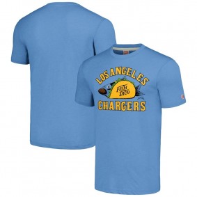 Los Angeles Chargers Unisex Light Blue NFL x Guy Fieri's Flavortown Tri-Blend T-Shirt