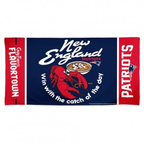 New England Patriots NFL x Guy Fieri's Flavortown 30 x 60 Spectra Beach Towel